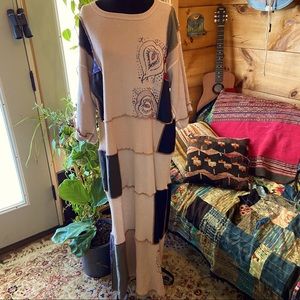 Catherine Doll thermal patchwork maxi dress